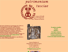 Tablet Screenshot of patrimonium-tusciae.it